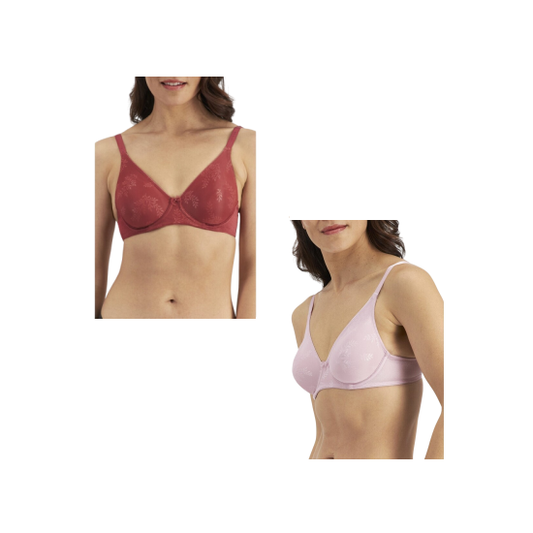 2 Pack Womens Berlei Sweatergirl Bra Red / Pink