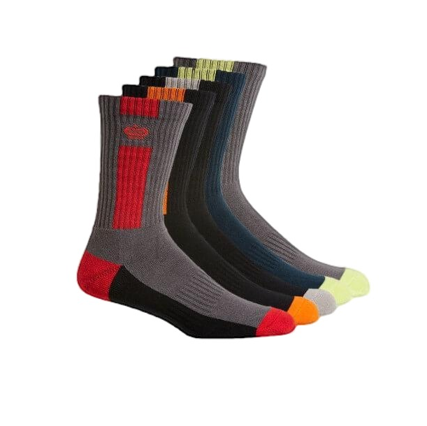 15 X Kinggee Work Socks Multi-Colour Crew