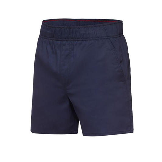 Mens Hard Yakka Elastic Waist Shorts Navy