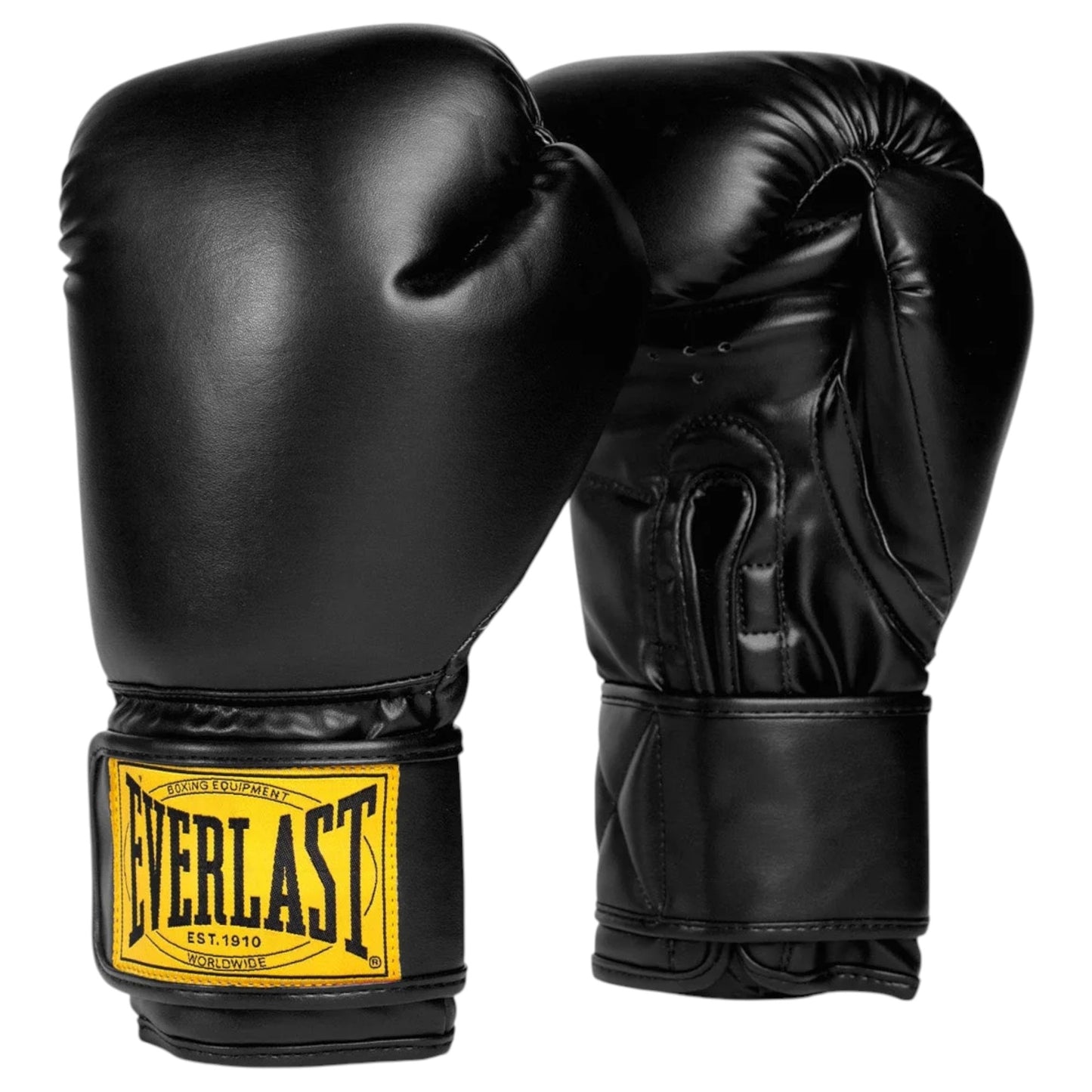 Unisex Adults Everlast 1910 Gloves & Focus-Mitt Combo Boxing Gloves Black/Yellow