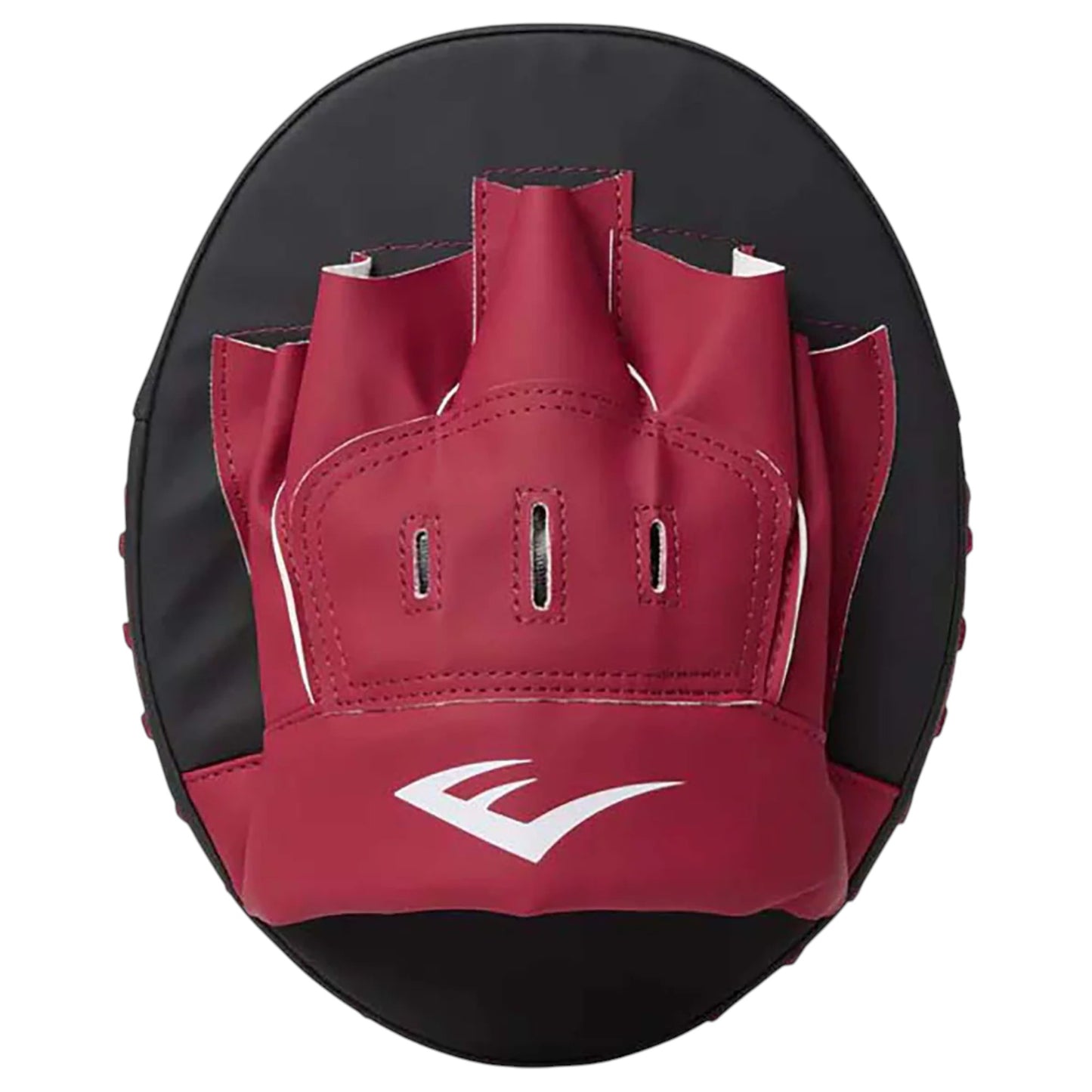 Unisex Adults Everlast Elite Tempo Cardio Gloves & Focus-Mitt Combo Boxing Gloves Black/Maroon