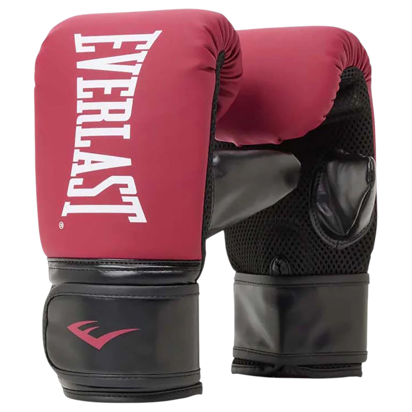Unisex Adults Everlast Elite Tempo Cardio Gloves & Focus-Mitt Combo Boxing Gloves Black/Maroon