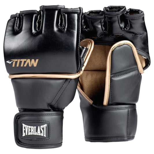 Unisex Adults Everlast Titan Grappling Grappling Gloves Black/Gold