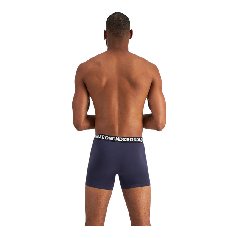 3 x Bonds Mens Everyday Mid Trunks Underwear - 01K