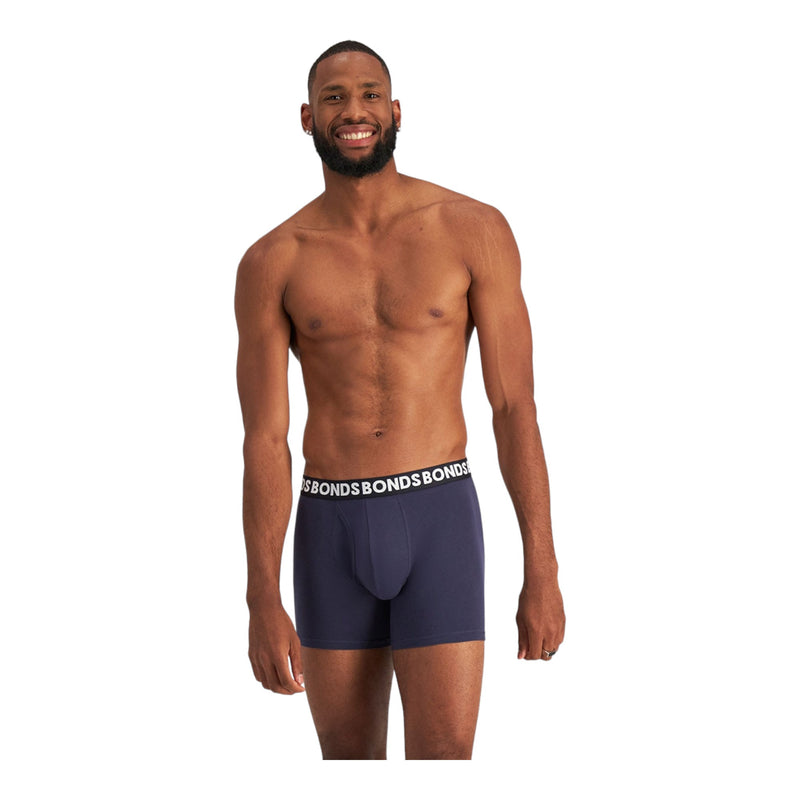 9 x Bonds Mens Everyday Mid Trunks Underwear - 01K