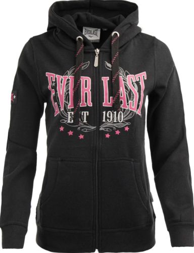 3 x Everlast Womens Black Heritage Zip Hoodie Jacket