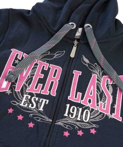 2 x Everlast Womens Navy Heritage Zip Hoodie Jacket