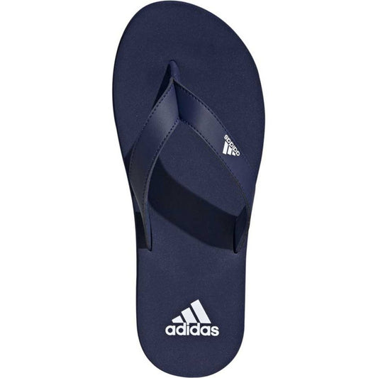 Mens Adidas Eezay Thongs Dark Blue/White/Dark Blue