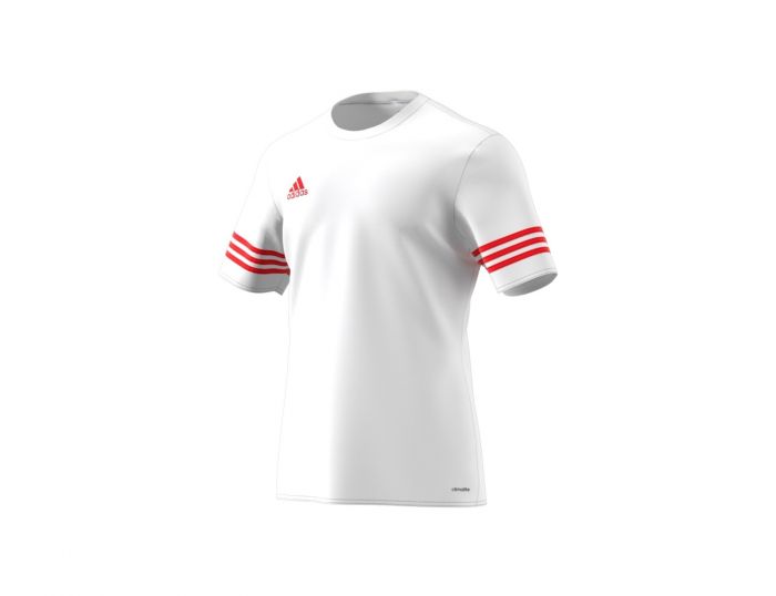 Adidas Kids Boys Girls Entrada 14 White/Red Football/Soccer Athletic Jersey