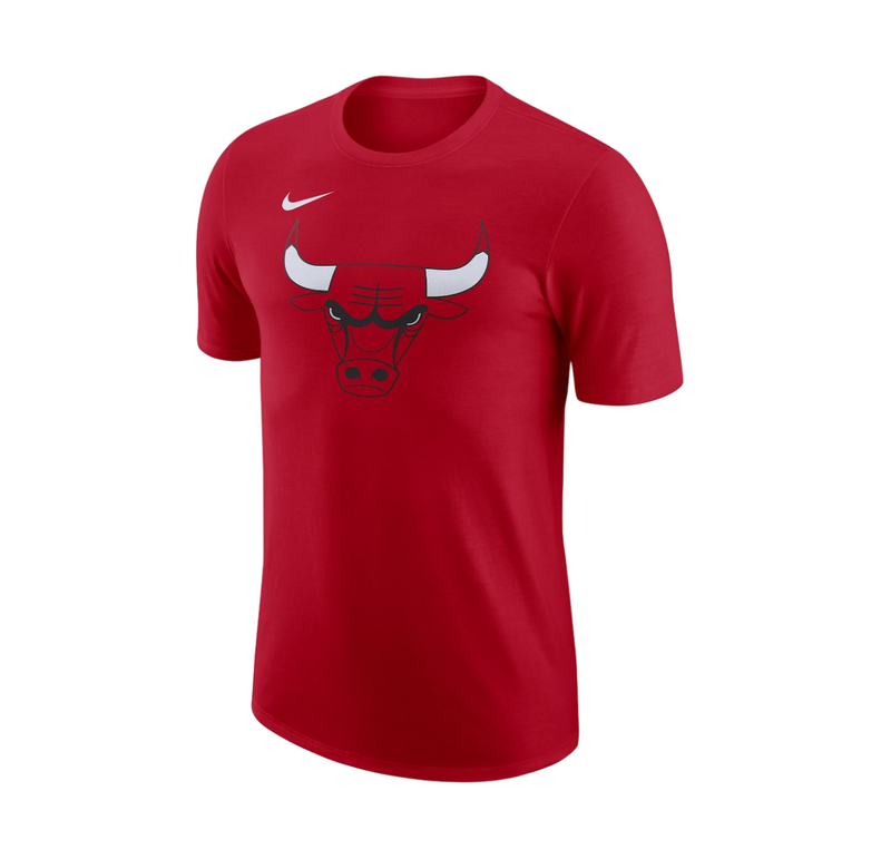 4 x Mens Nike Nba Chicago Bulls Logo Essential Red Short Sleeve T-Shirt