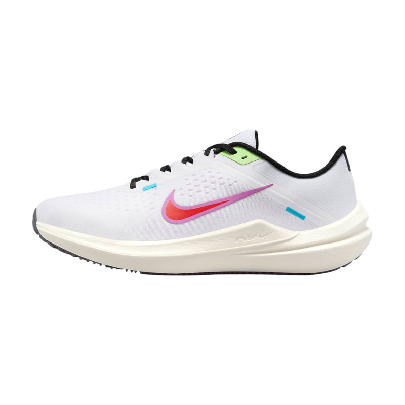 Mens Nike Air Winflo 10 Se White Multi Coloured Athletic Running Shoes