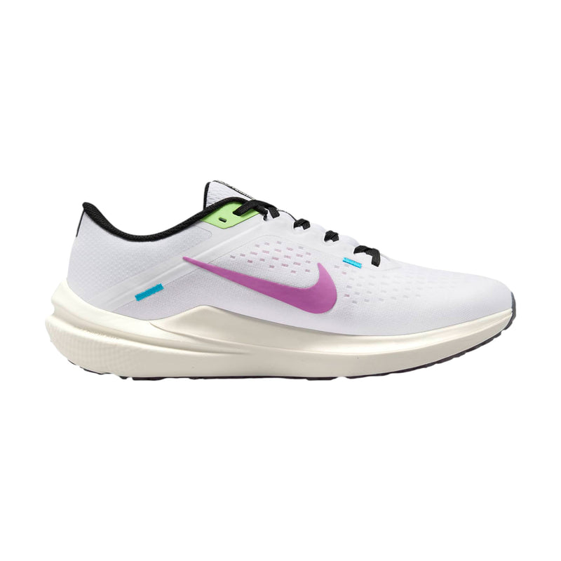 Mens Nike Air Winflo 10 Se White Multi Coloured Athletic Running Shoes