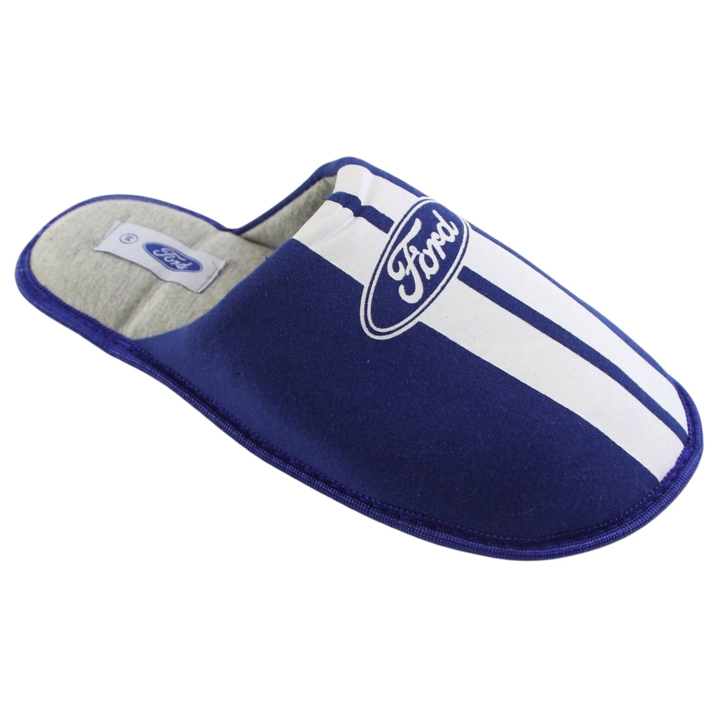 Mens Grosby Ford Scuff Slip On Slippers Blue