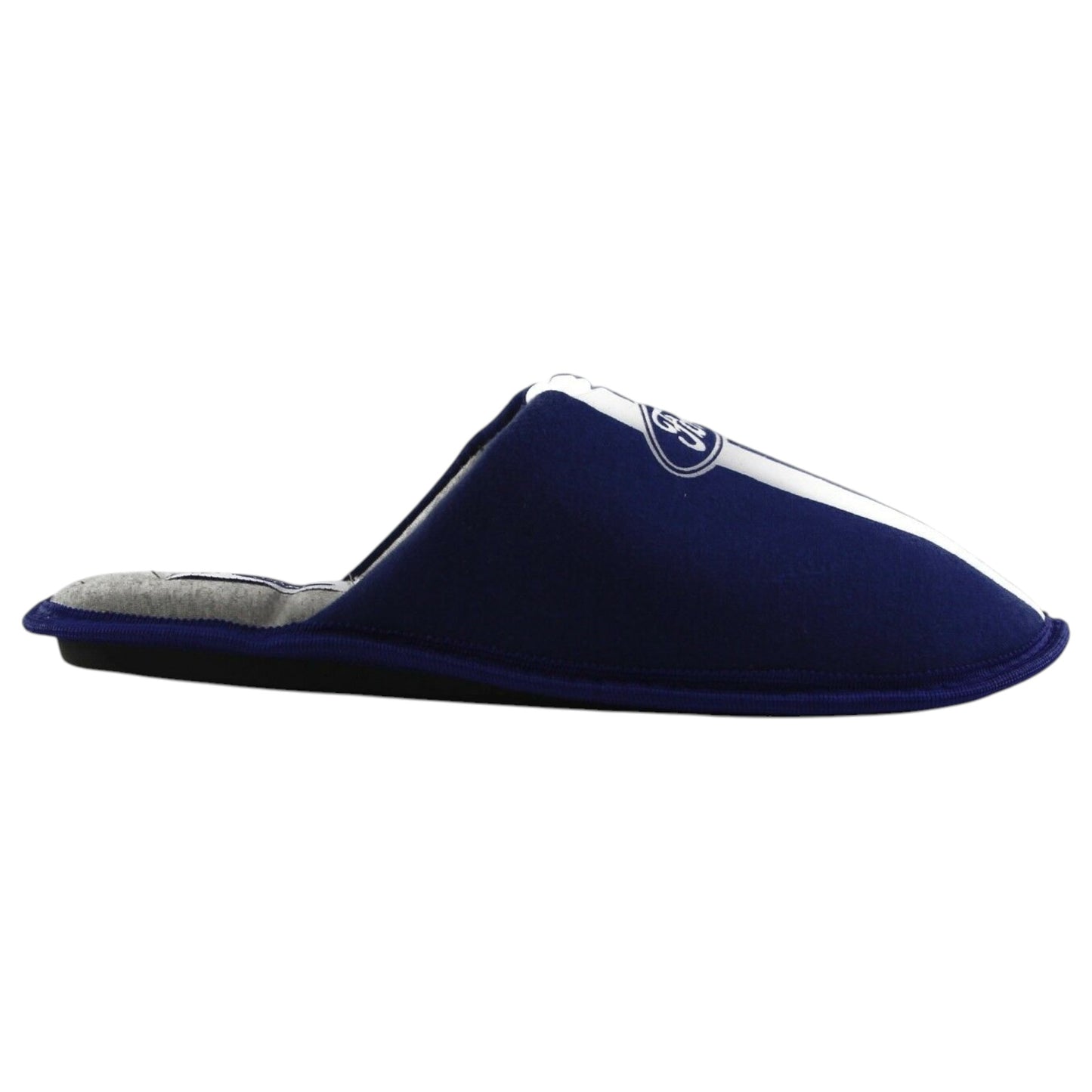 Mens Grosby Ford Scuff Slip On Slippers Blue
