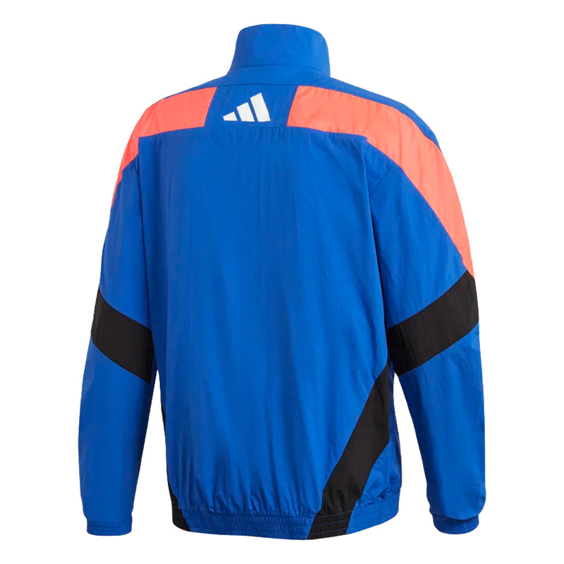 Adidas Mens Blue/Pink/Black Woves Tape Track Sport Jacket