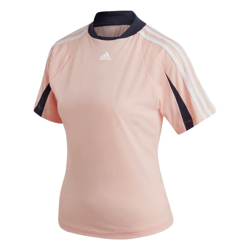 Adidas Womens Pink Aeroready Everyday Active Training Tee T-Shirt