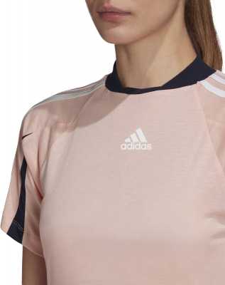 Adidas Womens Pink Aeroready Everyday Active Training Tee T-Shirt