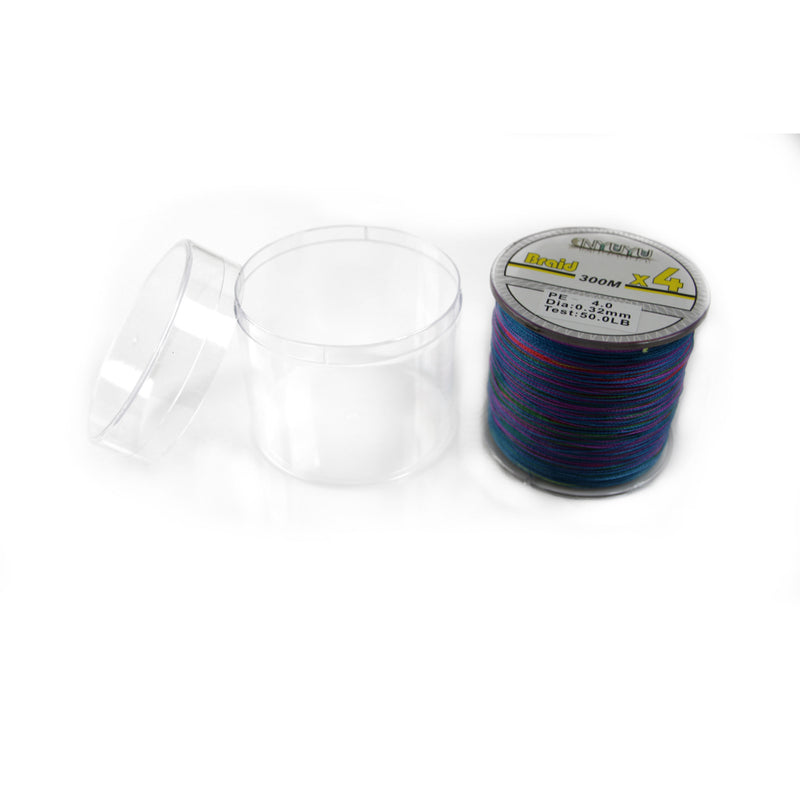 10 x Braid Fishing Line Multicoloured 300M -10Lb 20Lb 30Lb 40Lb 50Lb 60Lb 80Lb