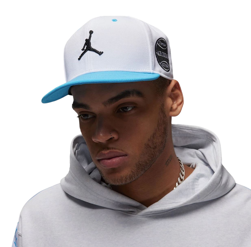 Mens Nike Jordan Flight Mvp Pro White/Blue Adjustable Cap