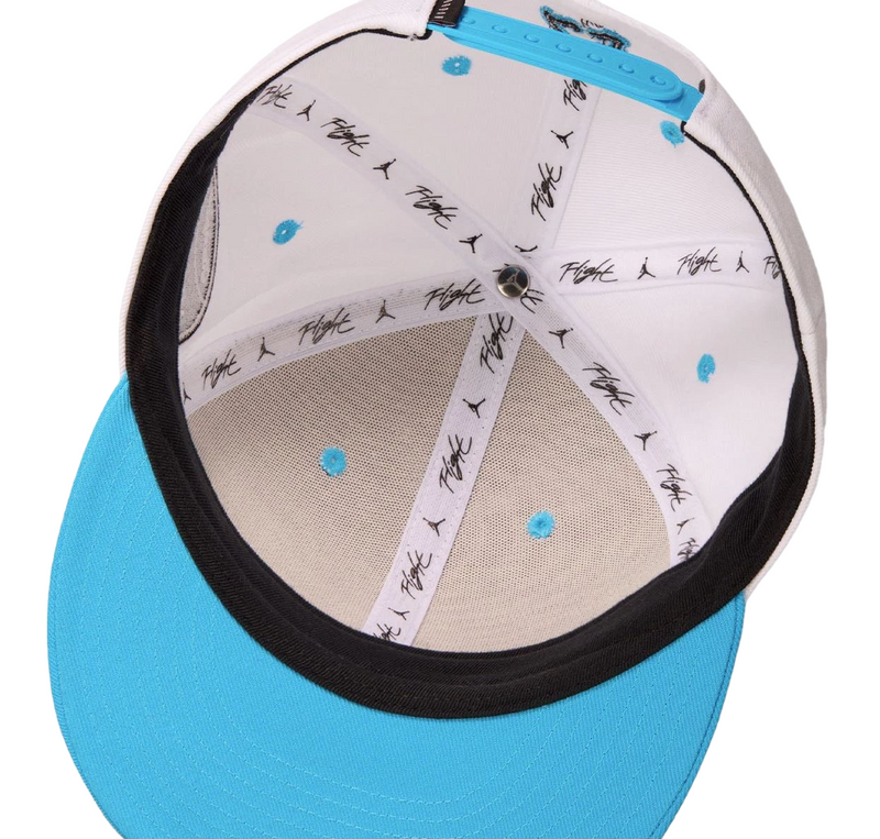 Mens Nike Jordan Flight Mvp Pro White/Blue Adjustable Cap