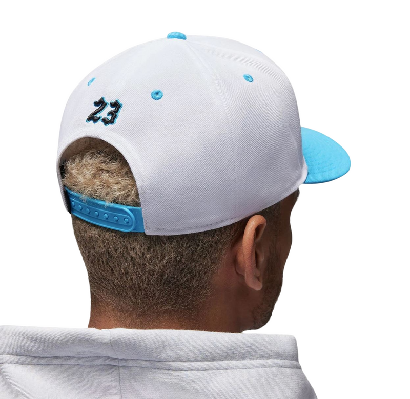 Mens Nike Jordan Flight Mvp Pro White/Blue Adjustable Cap