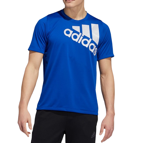 2 x Adidas Mens Royal Blue Tokyo Badge Training Athletic Tee T-Shirt