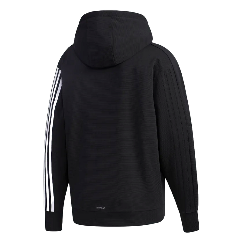 Adidas Mens Black Must Haves Aeroready Full-Zip Hoodie