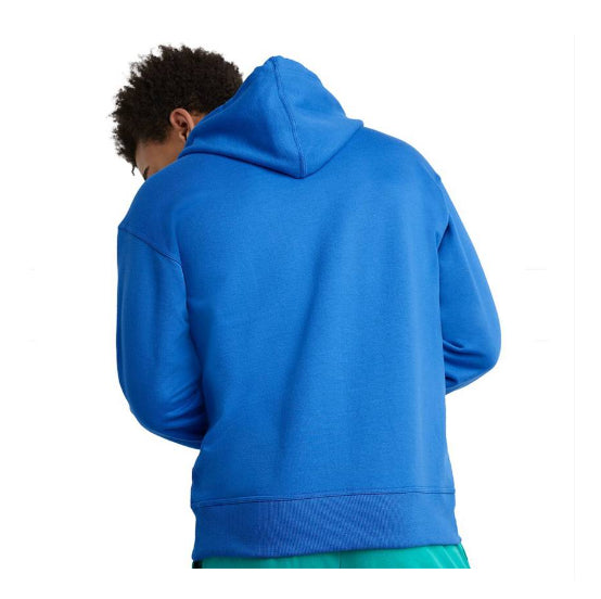 Mens Champion Powerblend Graphic Hoodie Bright Royal