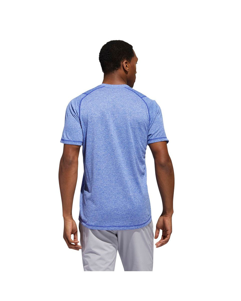 3 x Adidas Mens Blue Freelift Sport Ultimate Sport Tee T-Shirt