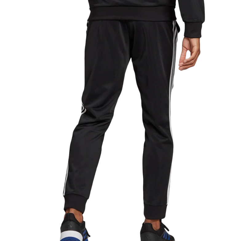 Adidas Mens Essentials 3 Stripes Black/White Tracksuit