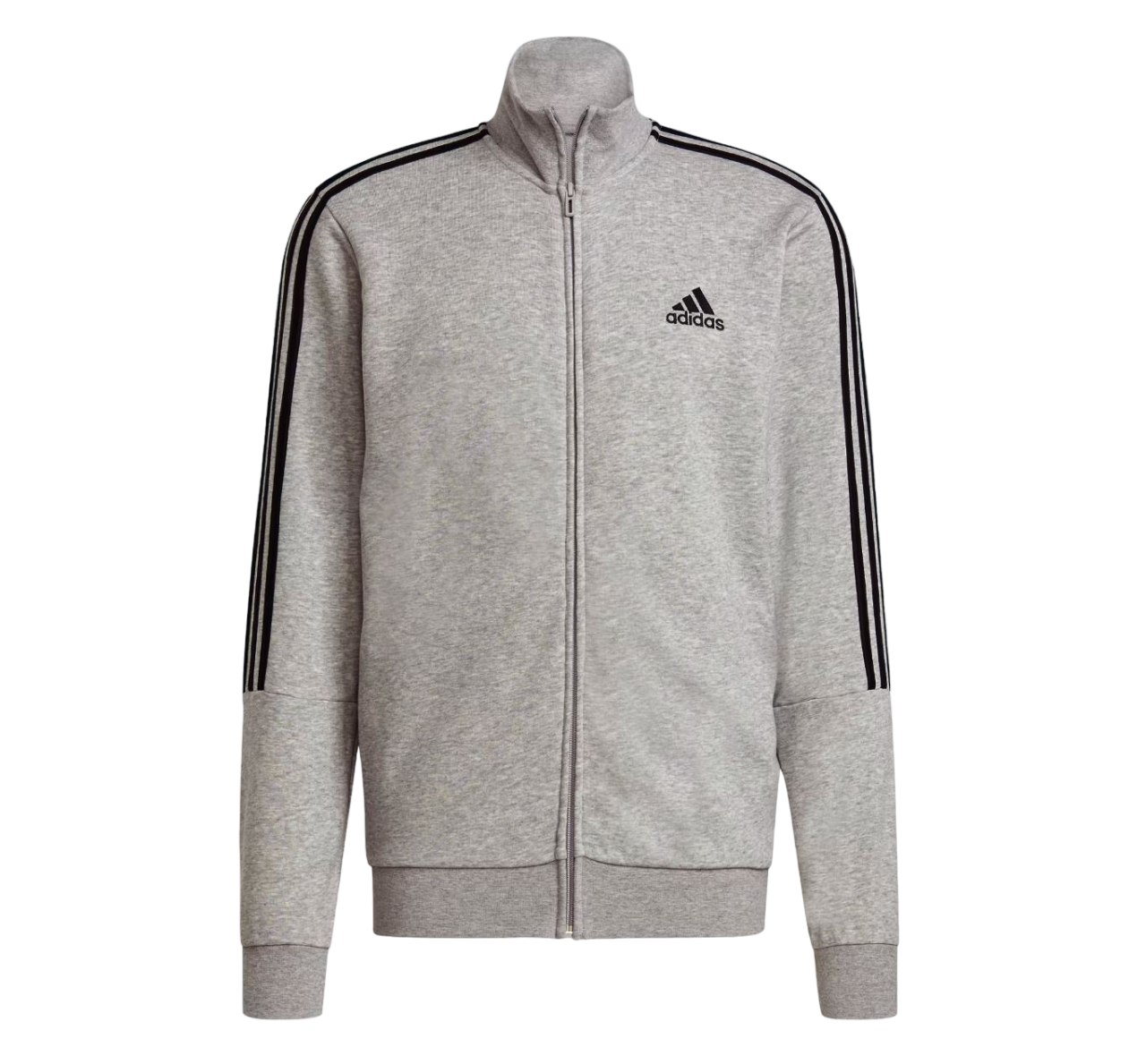 Mens Adidas Aeroready Essentials 3 Stripes Tracksuit Grey/Black