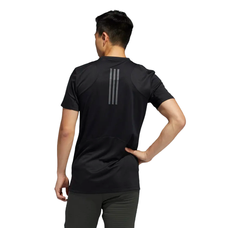 3 x Adidas Mens Black Heat Training Athletic T-Shirt