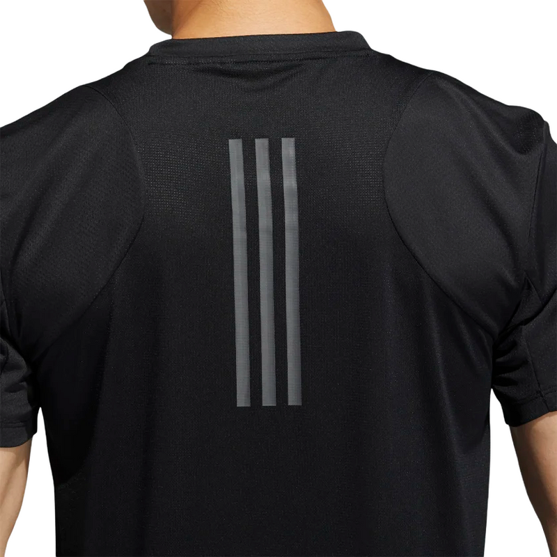 4 x Adidas Mens Black Heat Training Athletic T-Shirt