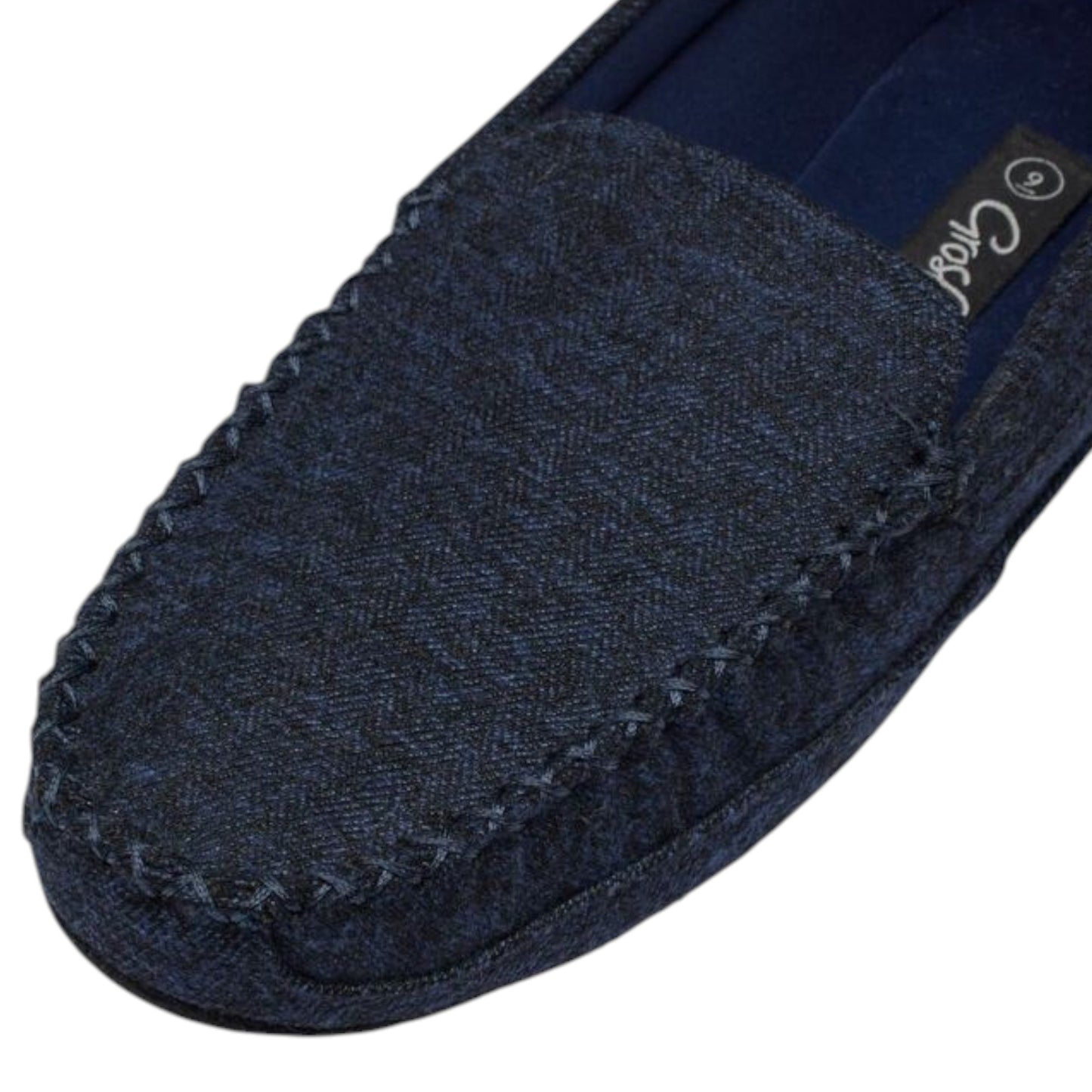 Mens Grosby Colin Slippers Navy