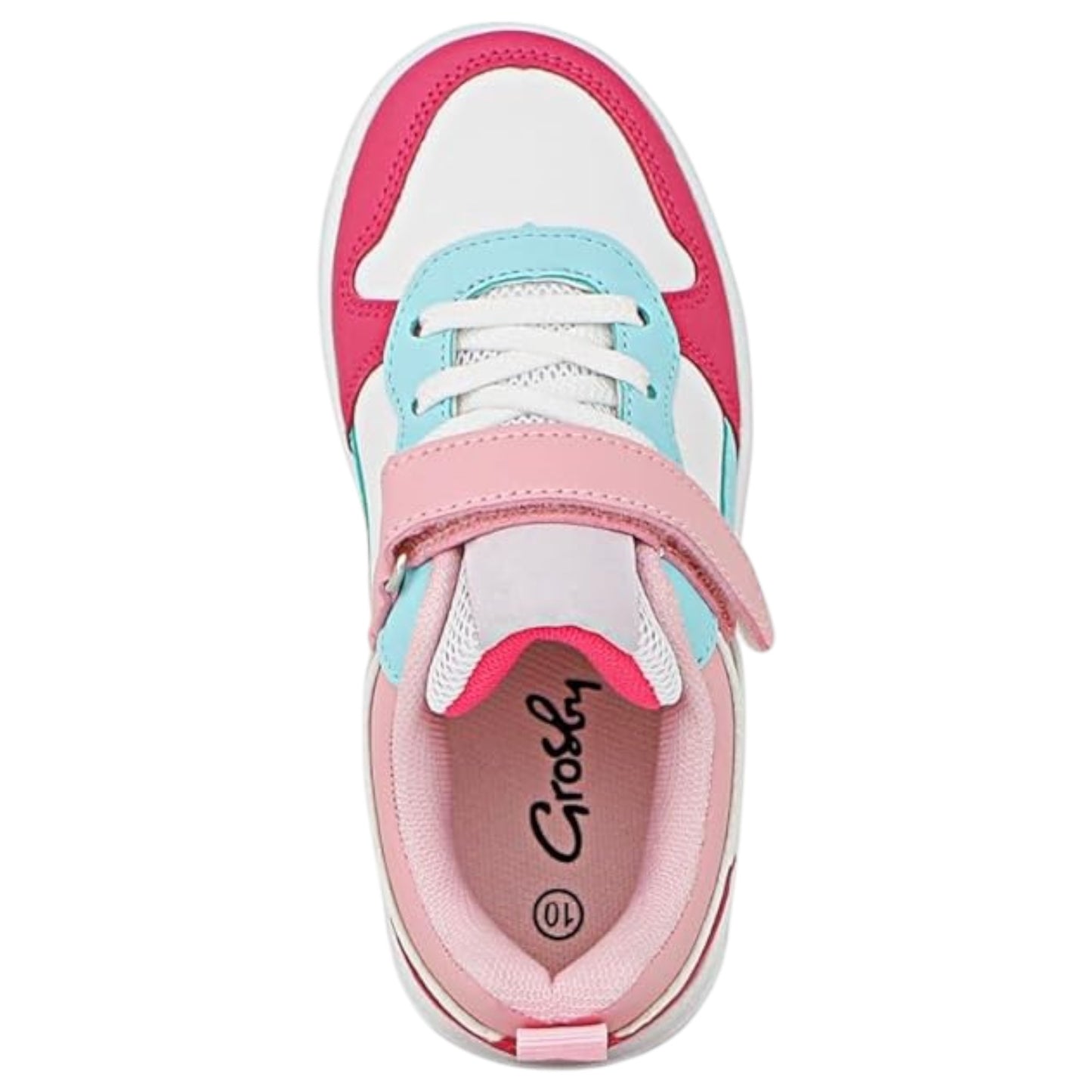 Kids Girls Grosby Hoop G Shoes Pink/White/Blue