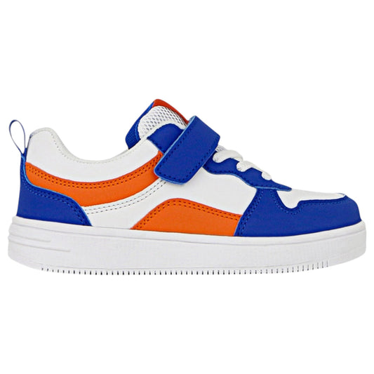 Kids Boys Grosby Webb Shoes Blue/White/Orange