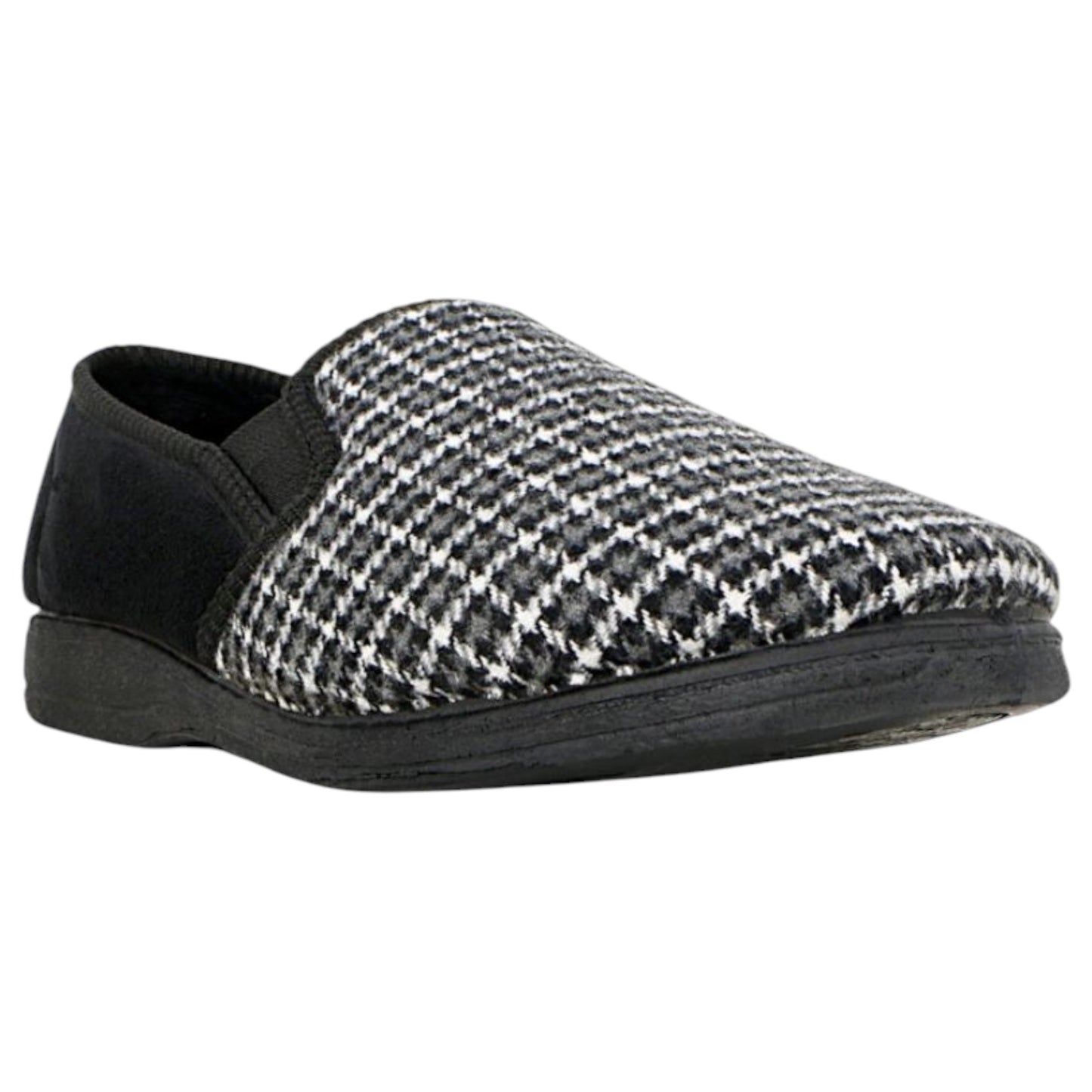 Mens Grosby Peter Slippers Charcoal/Black