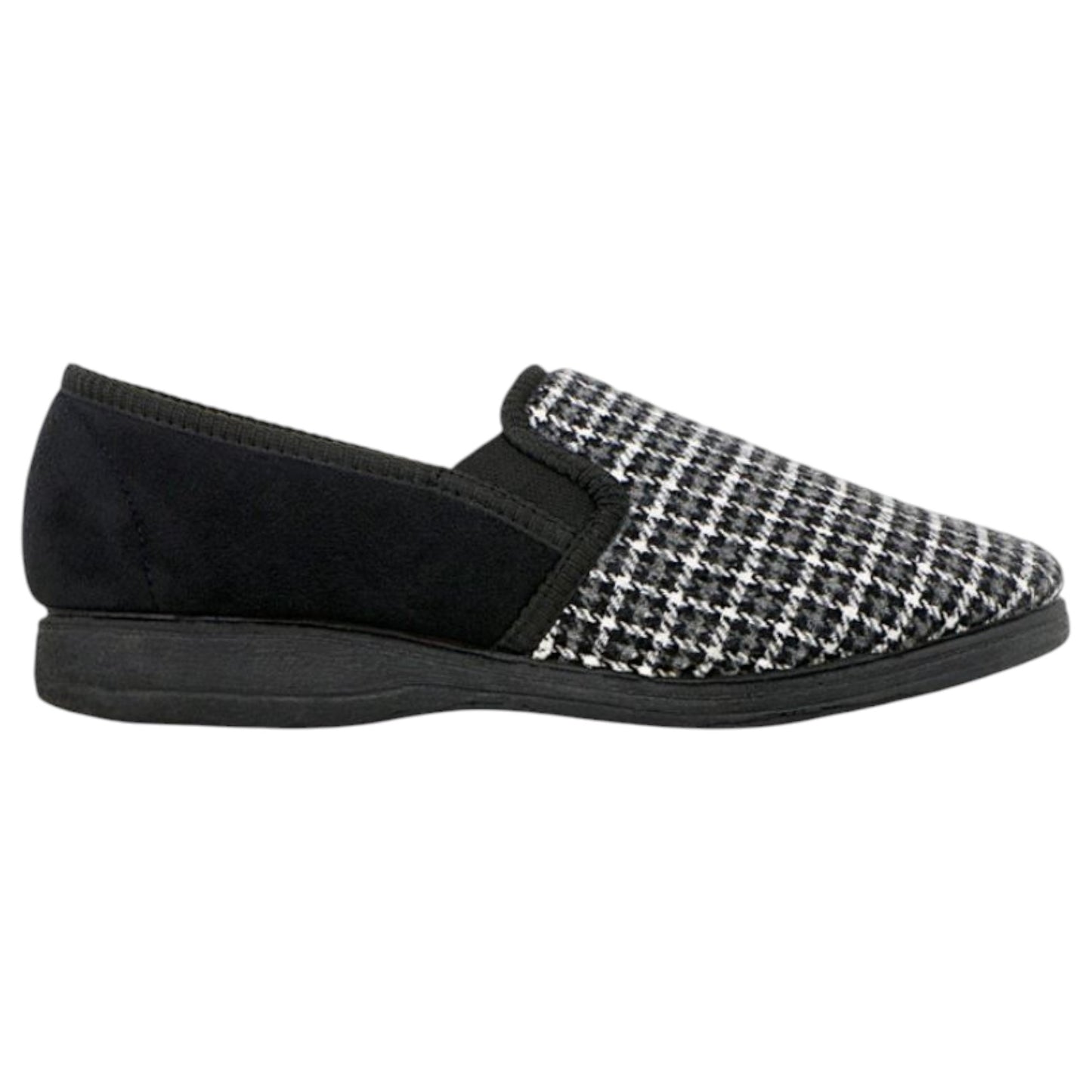 Mens Grosby Peter Slippers Charcoal/Black