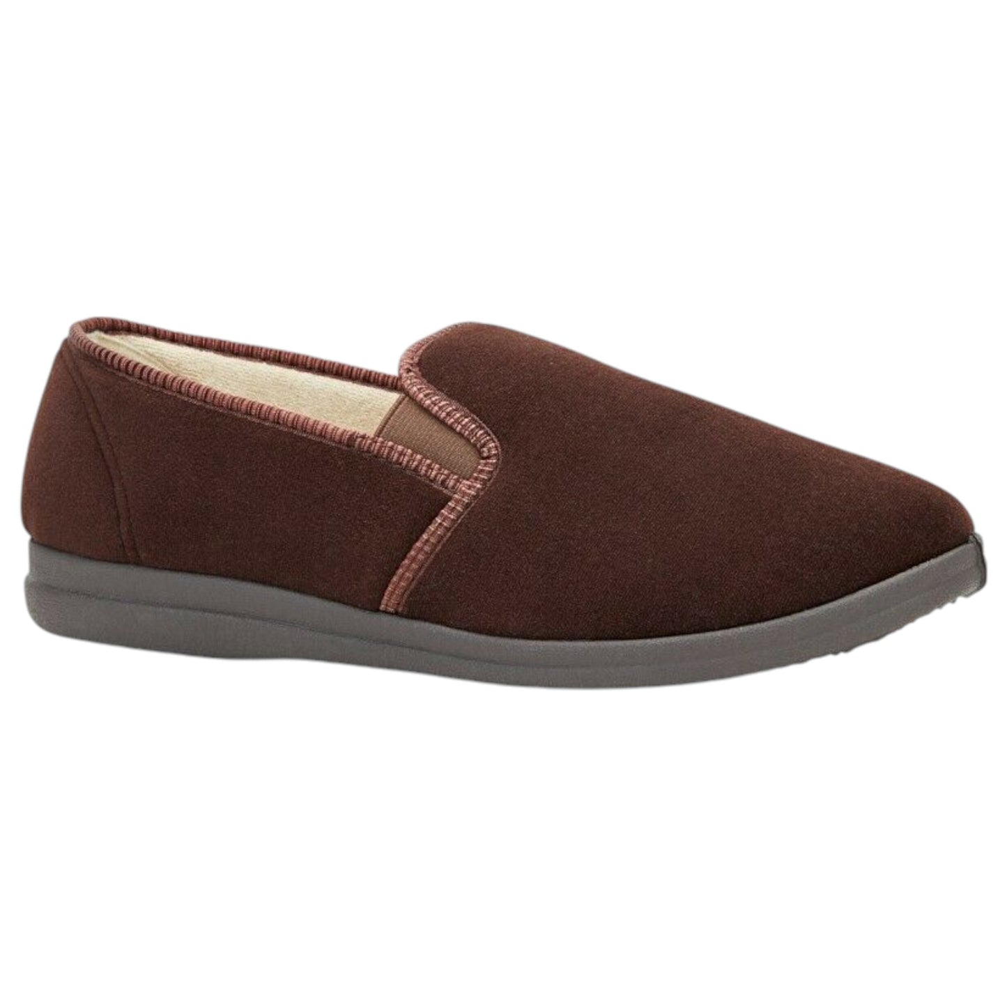 Mens Grosby Percy Slippers Chocolate