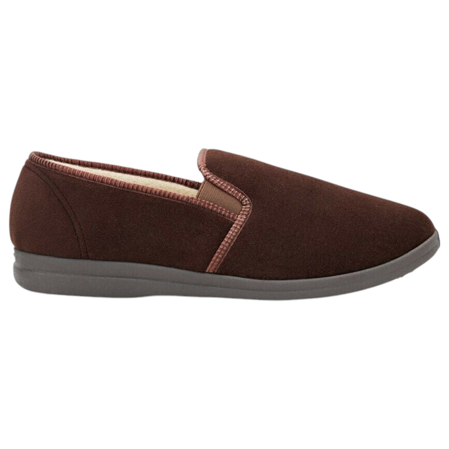 Mens Grosby Percy Slippers Chocolate