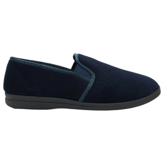 Mens Grosby Percy Slippers Navy