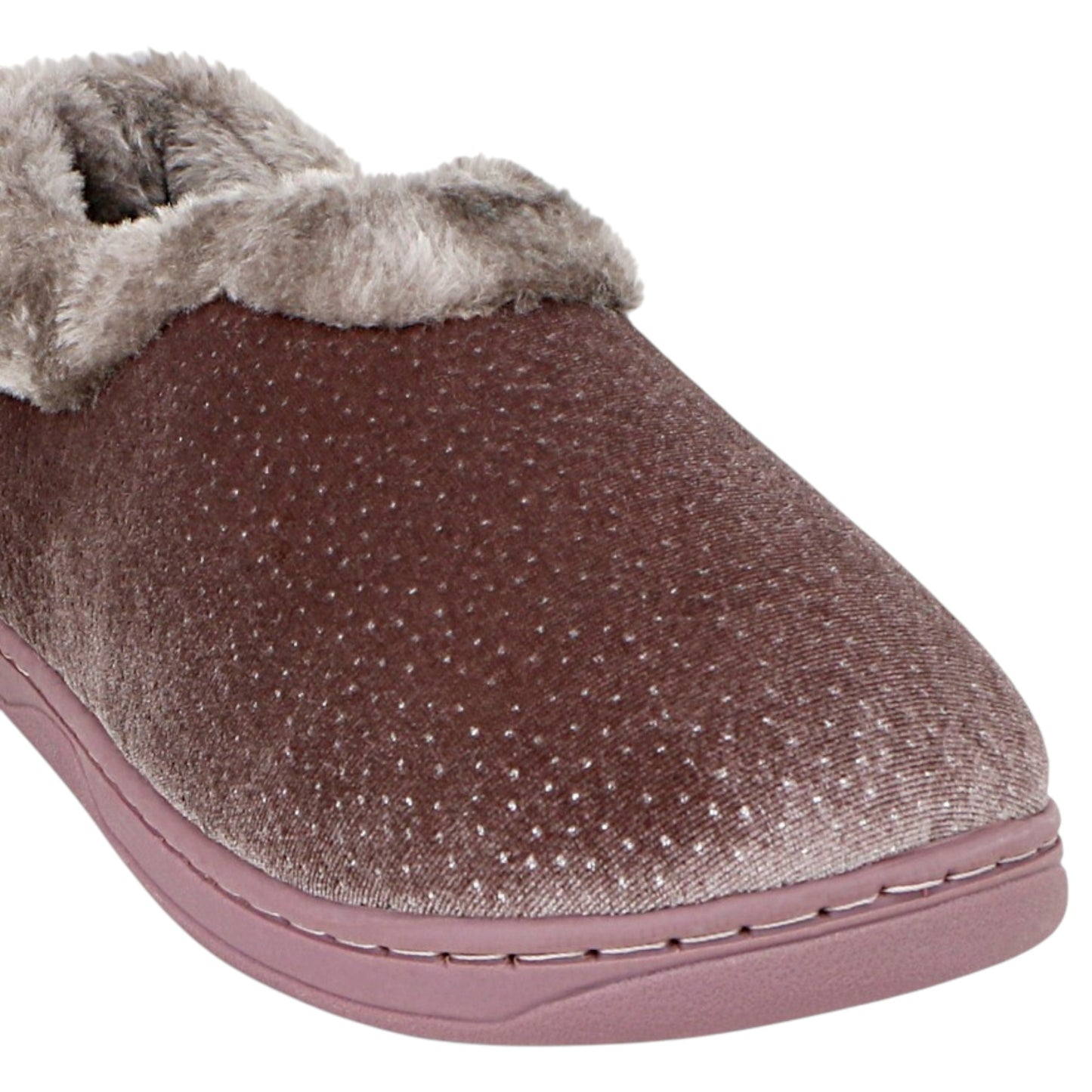Womens Grosby Invisibile Brionie Slip On Slippers Mushroom