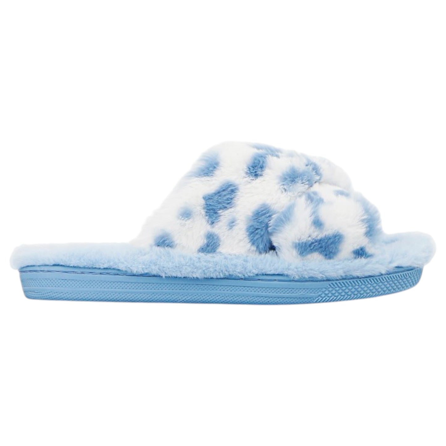 Womens Grosby Invisibile Miah Slip On Slippers Blue/White