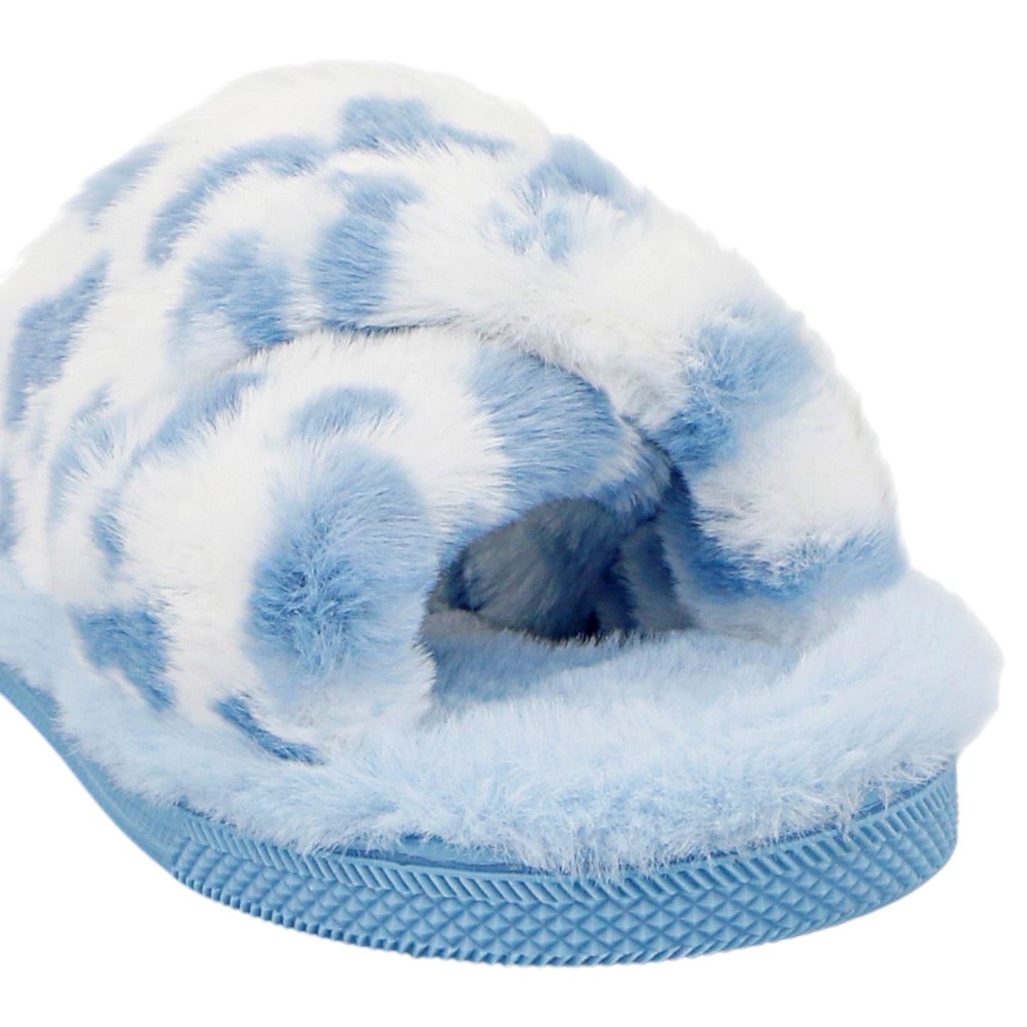 Womens Grosby Invisibile Miah Slip On Slippers Blue/White