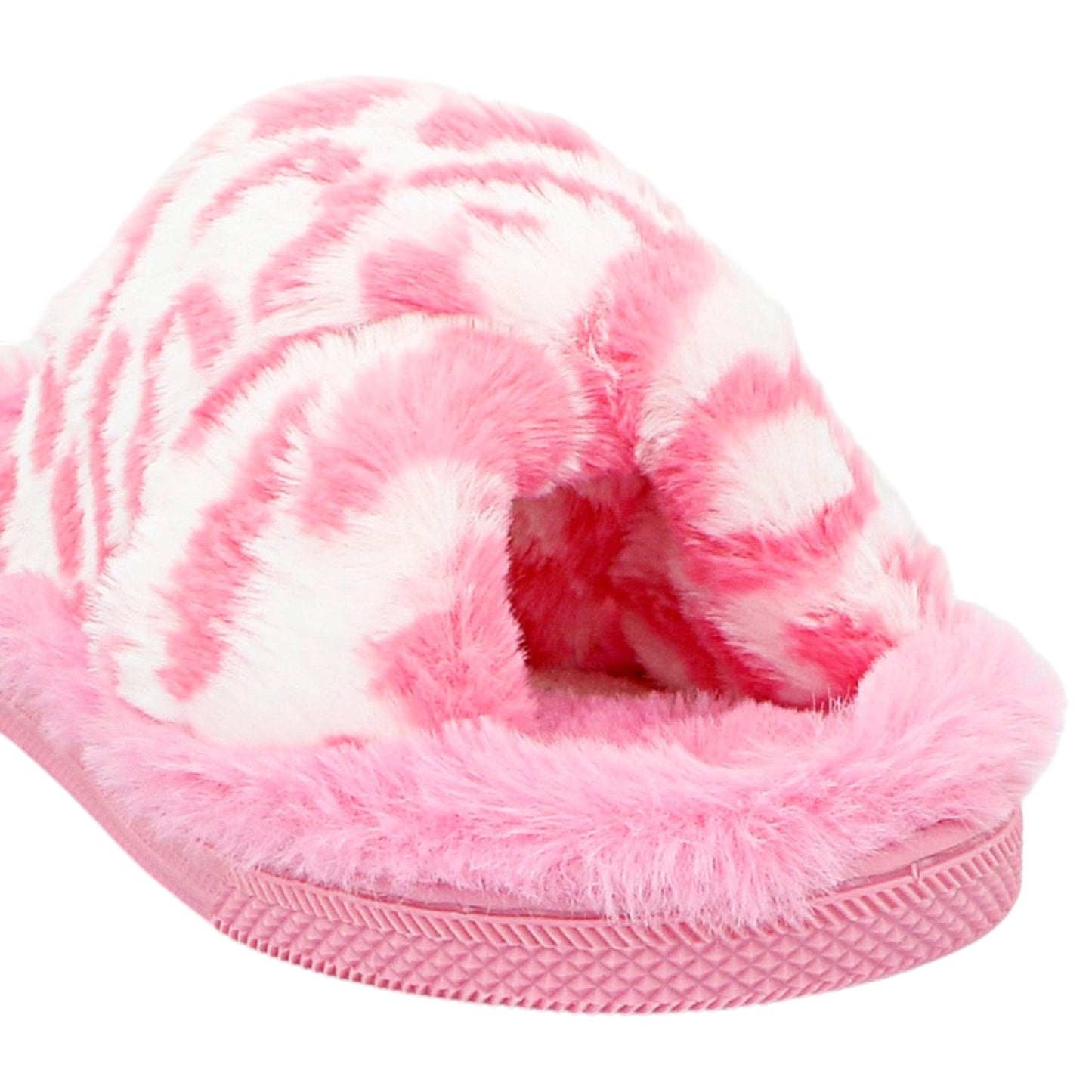 Womens Grosby Invisibile Miah Slip On Slippers Pink/White