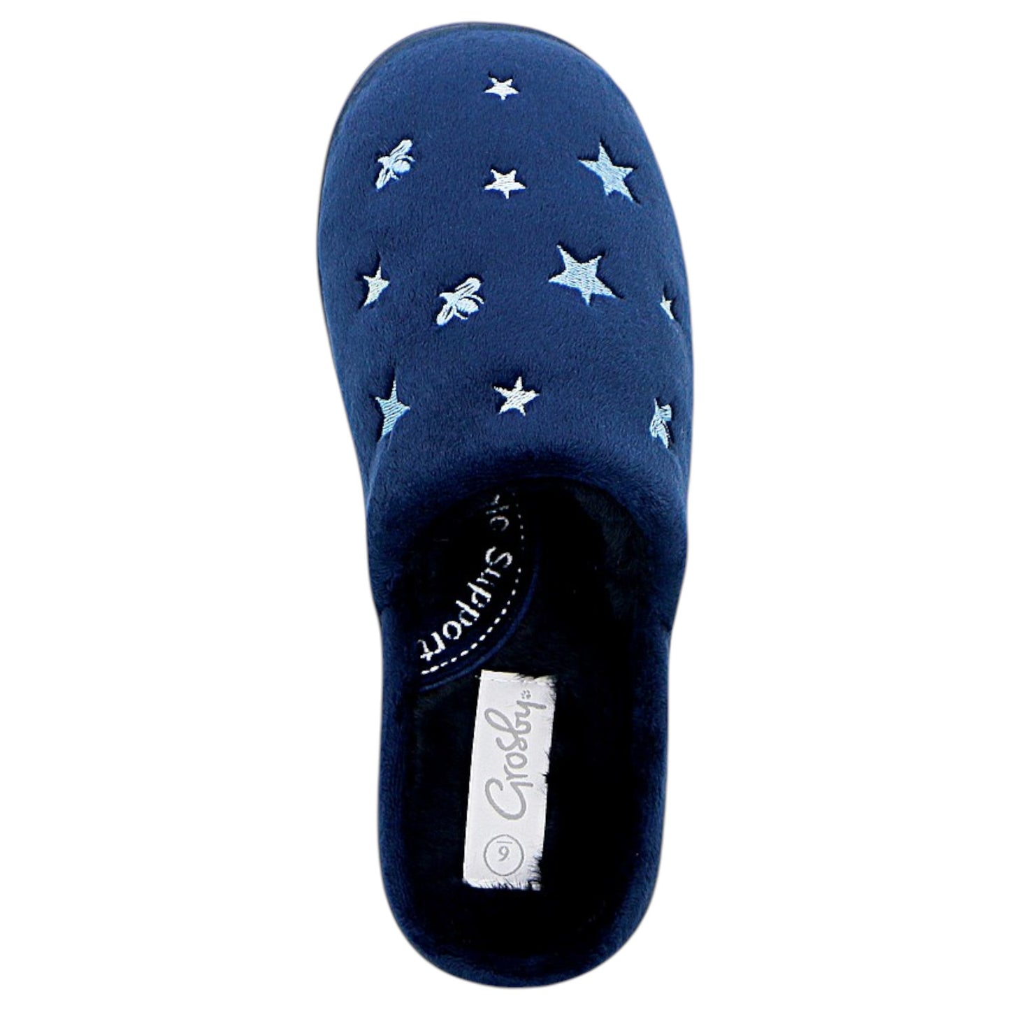 Womens Grosby Invisible Trisha 2 Slip On Slippers Navy