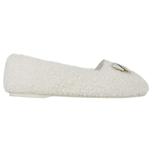 Womens Grosby Snuggly Slip On Slippers Cream