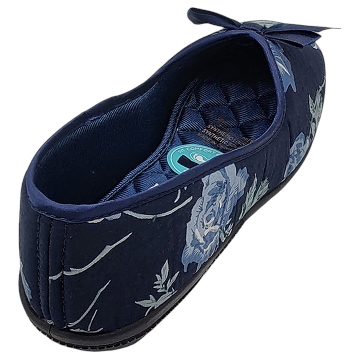 Womens Grosby VERA Slip On Slippers Navy