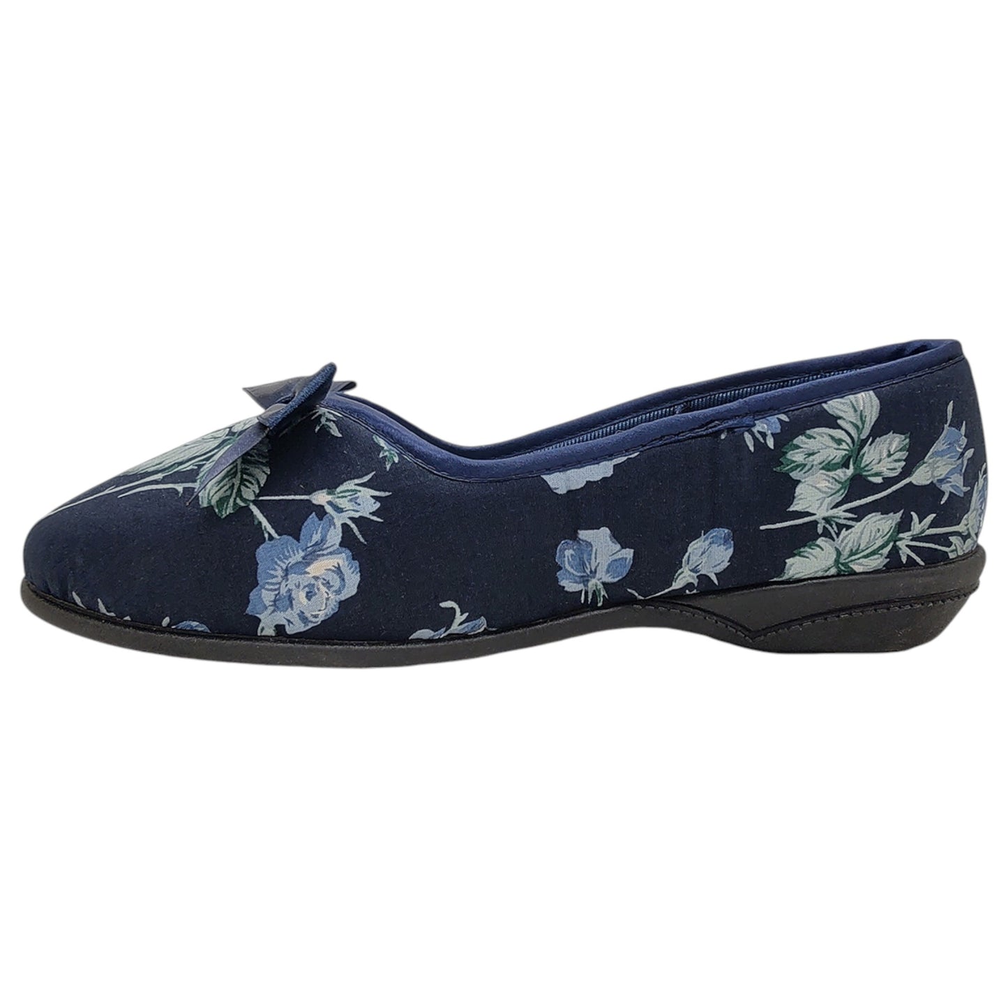 Womens Grosby VERA Slip On Slippers Navy