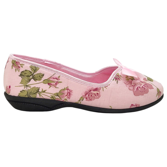 Womens Grosby VERA Slip On Slippers Pale Pink